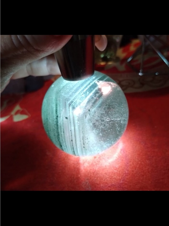 Other - Green Garden Quartz Sphere HQ with chlorophyll